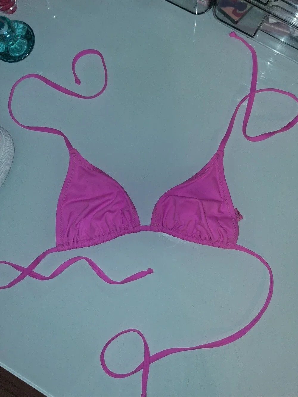 SKIMS TAFFY Triangle Bikini Top M